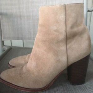 Sam Edelman Tan Suede Booties Sz 8